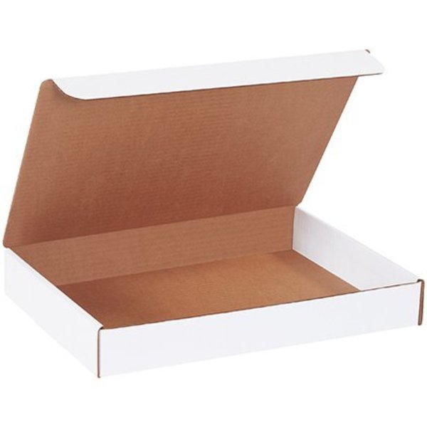 Box Packaging Corrugated Literature Mailers, 14"L x 10"W x 2"H, White ML14102